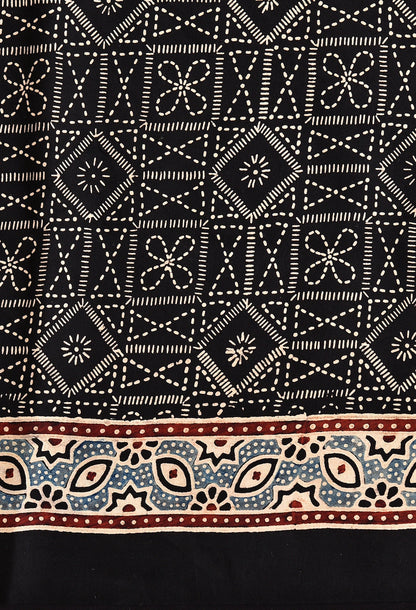 Ajrakh Modal Silk Premium Saree